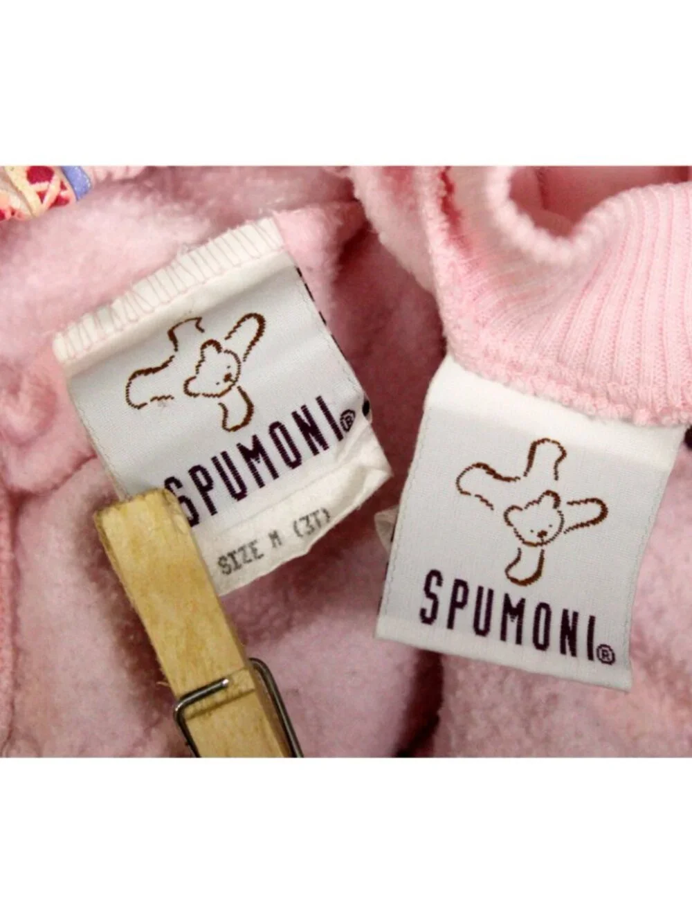 Spumoni 2pc Outfit 3T Medium Teddy Bear Ballerina Pink Sweatshirt Pants